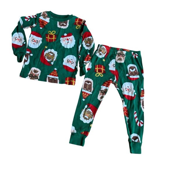 Bundle 24M Baby Boy Christmas 3PC Set Santa Pajama Bear Bodysuit Onesie - Picture 2 of 5